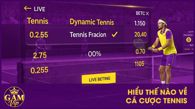 Hiểu thế nào về cá cược tennis?