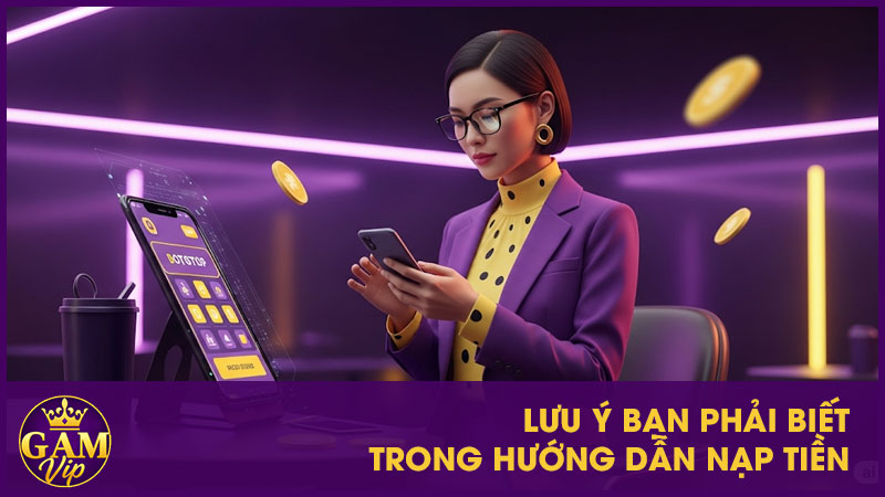 Hướng Dẫn Nạp Tiền Tại GamVip - Đơn Giản Và An Toàn 3 Lưu ý bạn phải biết trong hướng dẫn nạp tiền