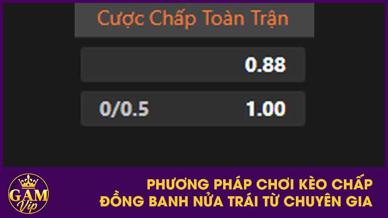 Phương pháp chơi kèo chấp đồng banh nửa trái từ chuyên gia