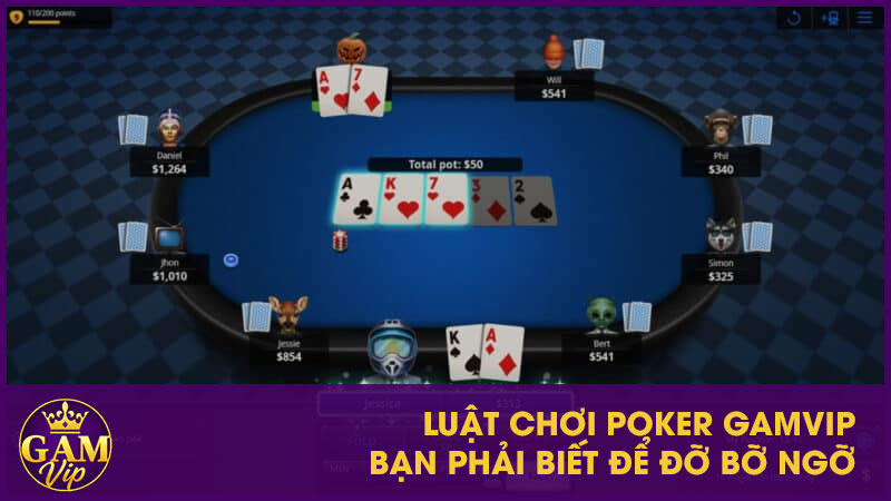 Poker Gamvip - Luật Chơi Và Mẹo Chiến Thắng Game Bài Trí Tuệ 3 Luật chơi Poker GamVip bạn phải biết để đỡ bỡ ngỡ